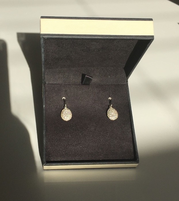 Hope Egg Sterling Silver White Topaz Earrings Earrings Hope Egg Sterling Silver White Topaz Earrings Earrings